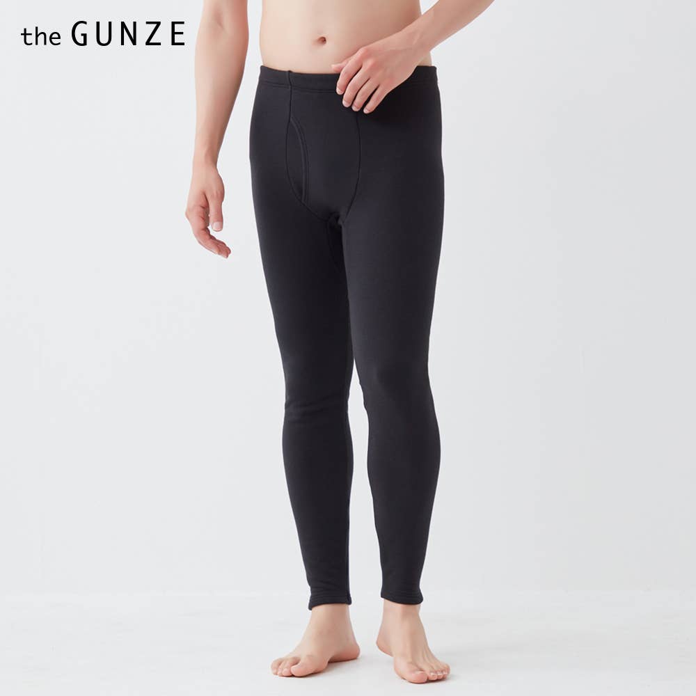 【厚手綿混】裏起毛タイツ（前あき）【SALE】